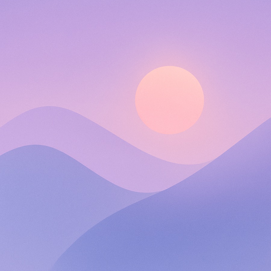 NapKit app artwork: a soft sunset over rolling hills.